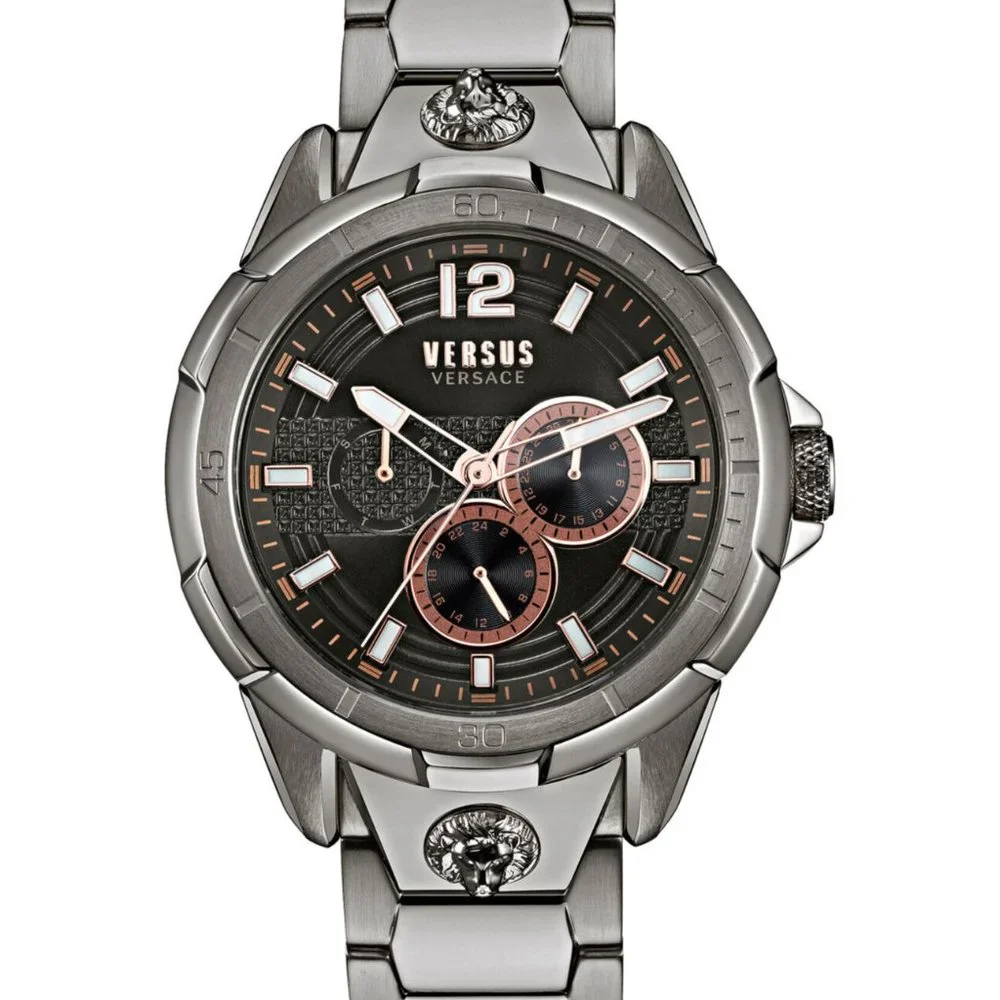 Versace Men's Gunmetal 44mm Watch